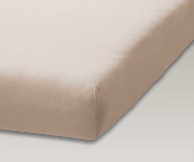 Doppeljersey Fixleintuch 140x203 creme 680