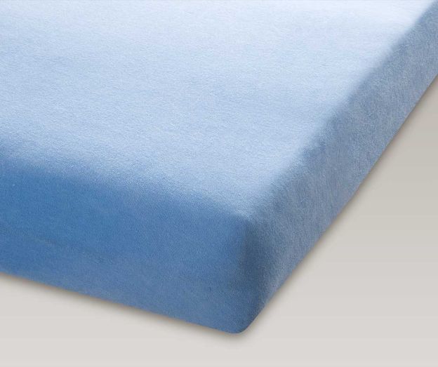 Frotteefixleintuch für Praxisliegen 65-75x200 blau