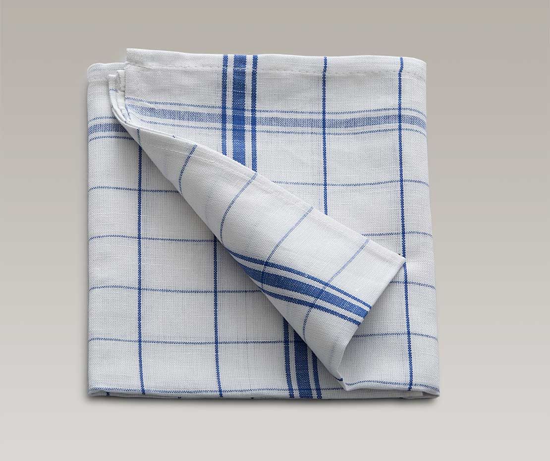 Gläser- und Geschirrtuch 50x90 blau