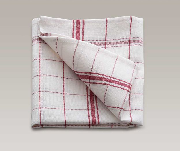 Gläser- und Geschirrtuch 50x90 rot