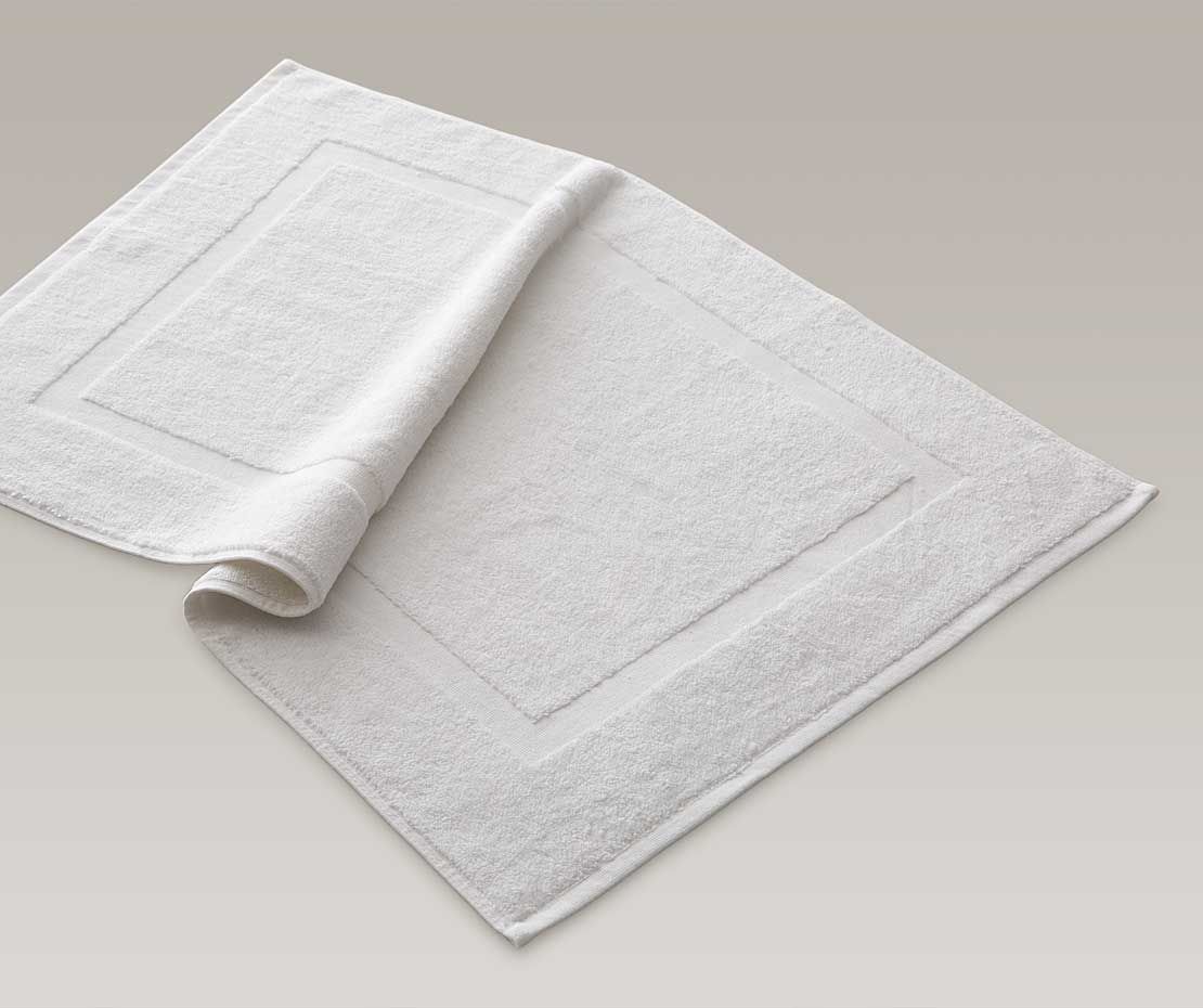 Badeteppich 50x75 weiss