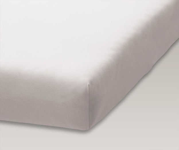 Doppeljersey Fixleintuch 140x207 weiss 600