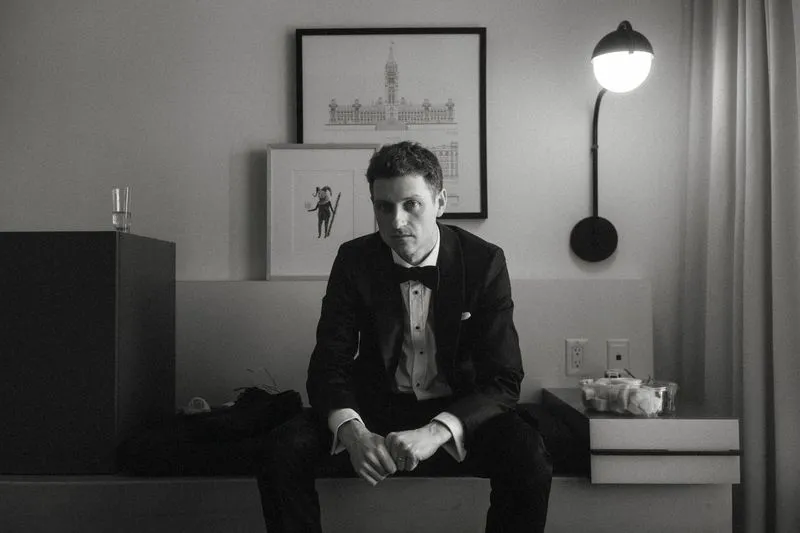 bride and groom on wedding day