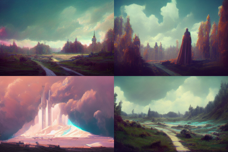 Midjourney prompt variations showcasing landscapes and structures, utilizing --v3 for enhanced visual reinterpretation and experimental outcomes.
