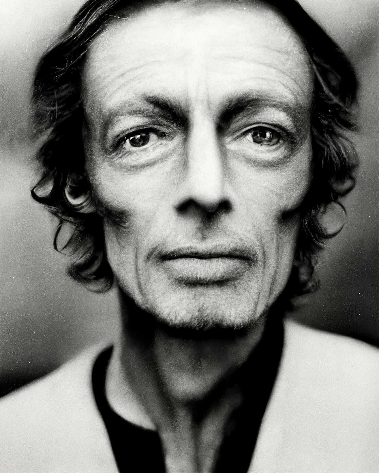 Large format film monochrome photograph by Richard Avedon, shallow depth of field, Midjourney prompt techniques, --iw 0.9 --v 3.