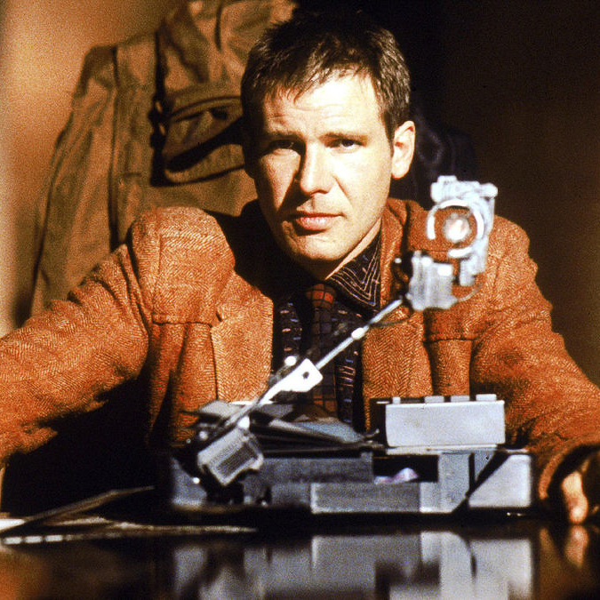 Midjourney prompt engineering techniques illustrated with Blade Runner (1982) themes, composition, and AI image generation strategies.