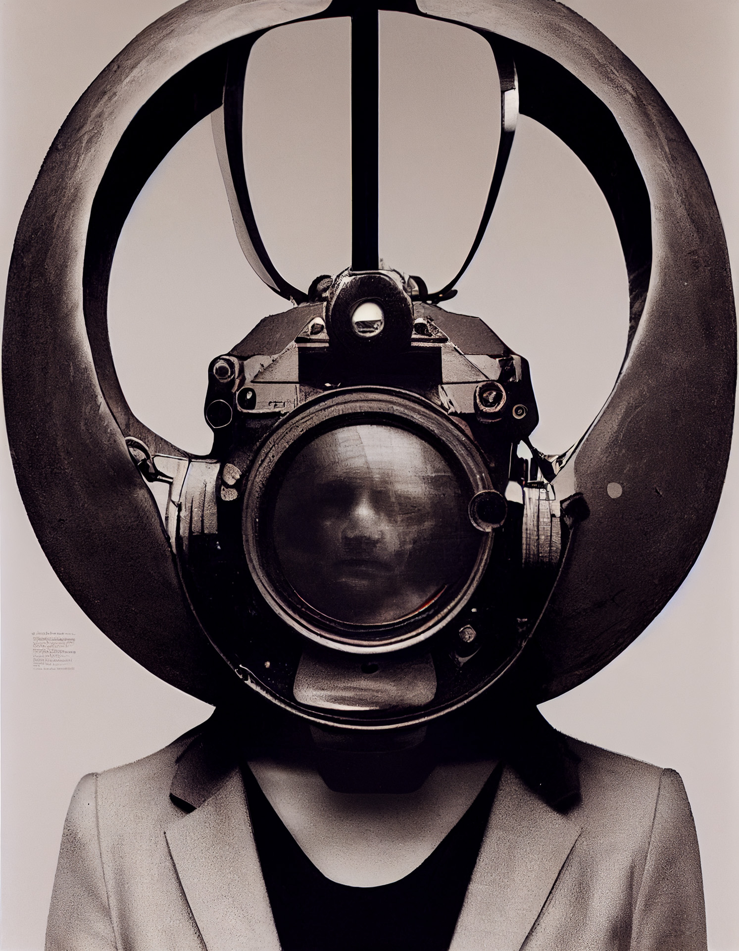 Midjourney prompt engineering showcasing iterative image generation with unique fashion design and style swaps, inspired by pinhole photography.