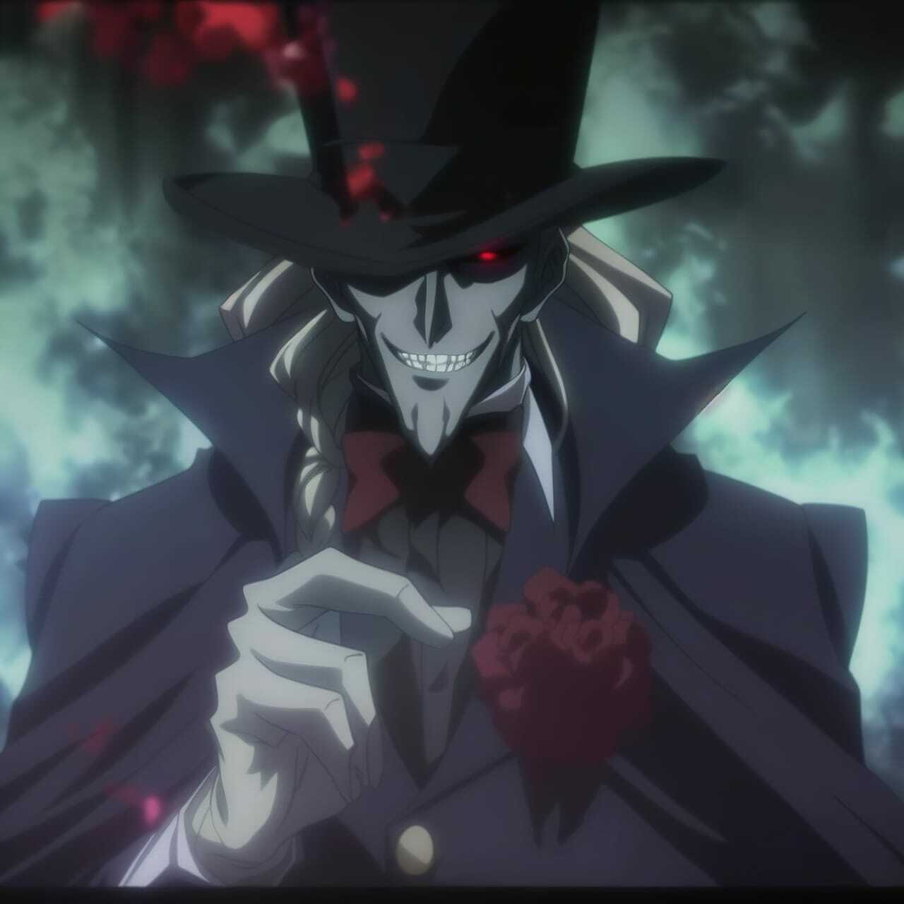 Chernobog character in anime style, showcasing Midjourney prompt engineering for dark themes and dynamic compositions.