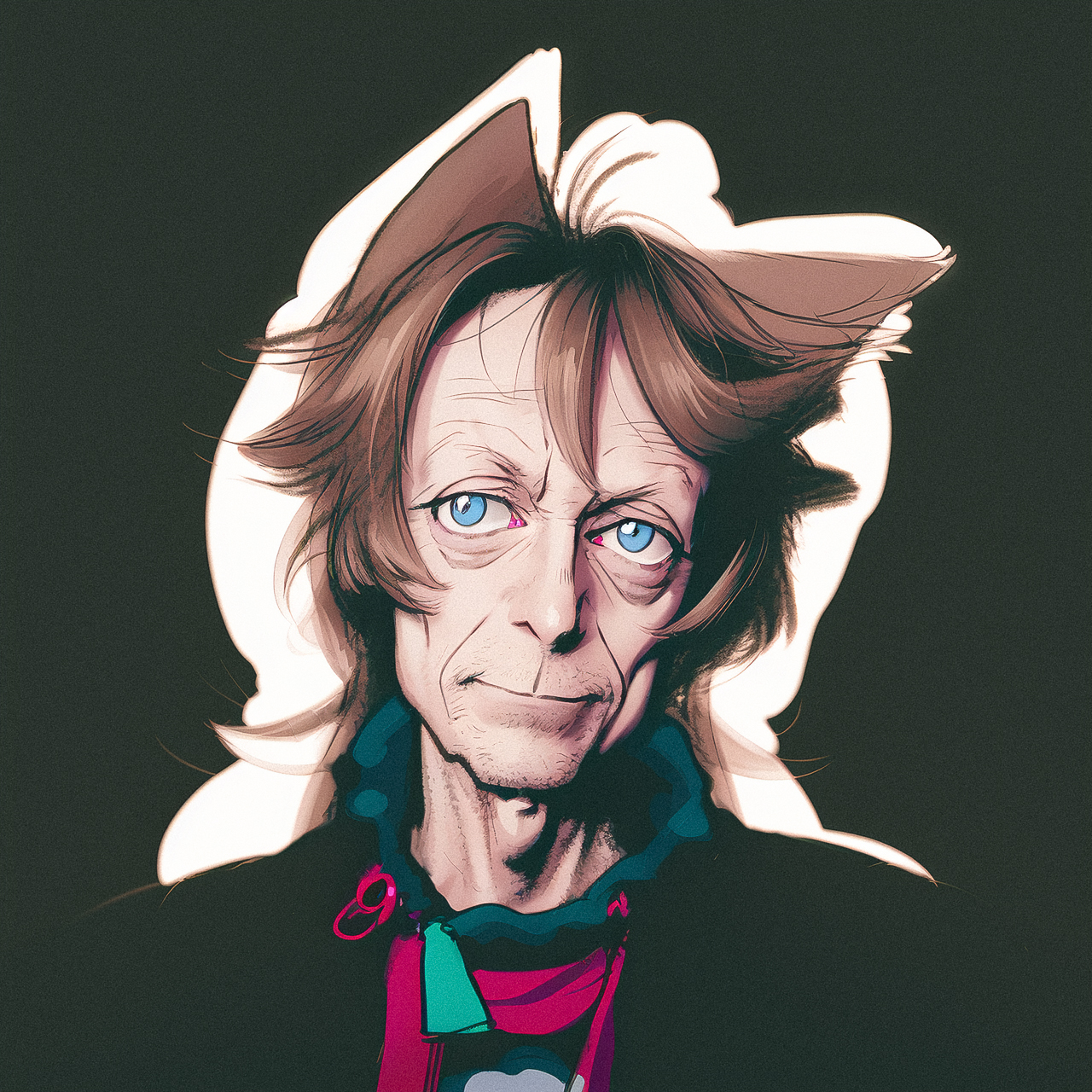Anime style portrait using Midjourney --niji prompt, showcasing unique character design and vibrant colors.