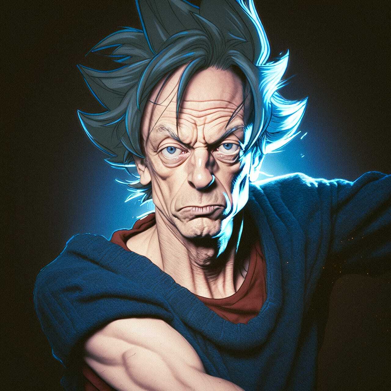 Midjourney prompt for Dragon Ball Z style --niji, showcasing dynamic character design and anime-inspired features.
