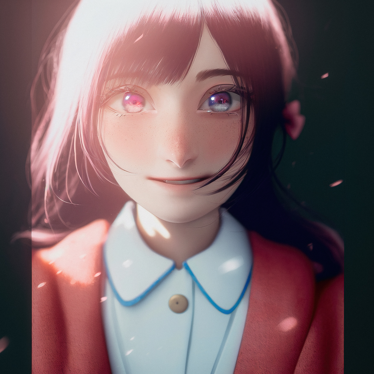 Kawaii anime style character generated with Midjourney --niji prompt, showcasing vibrant colors and expressive features.
