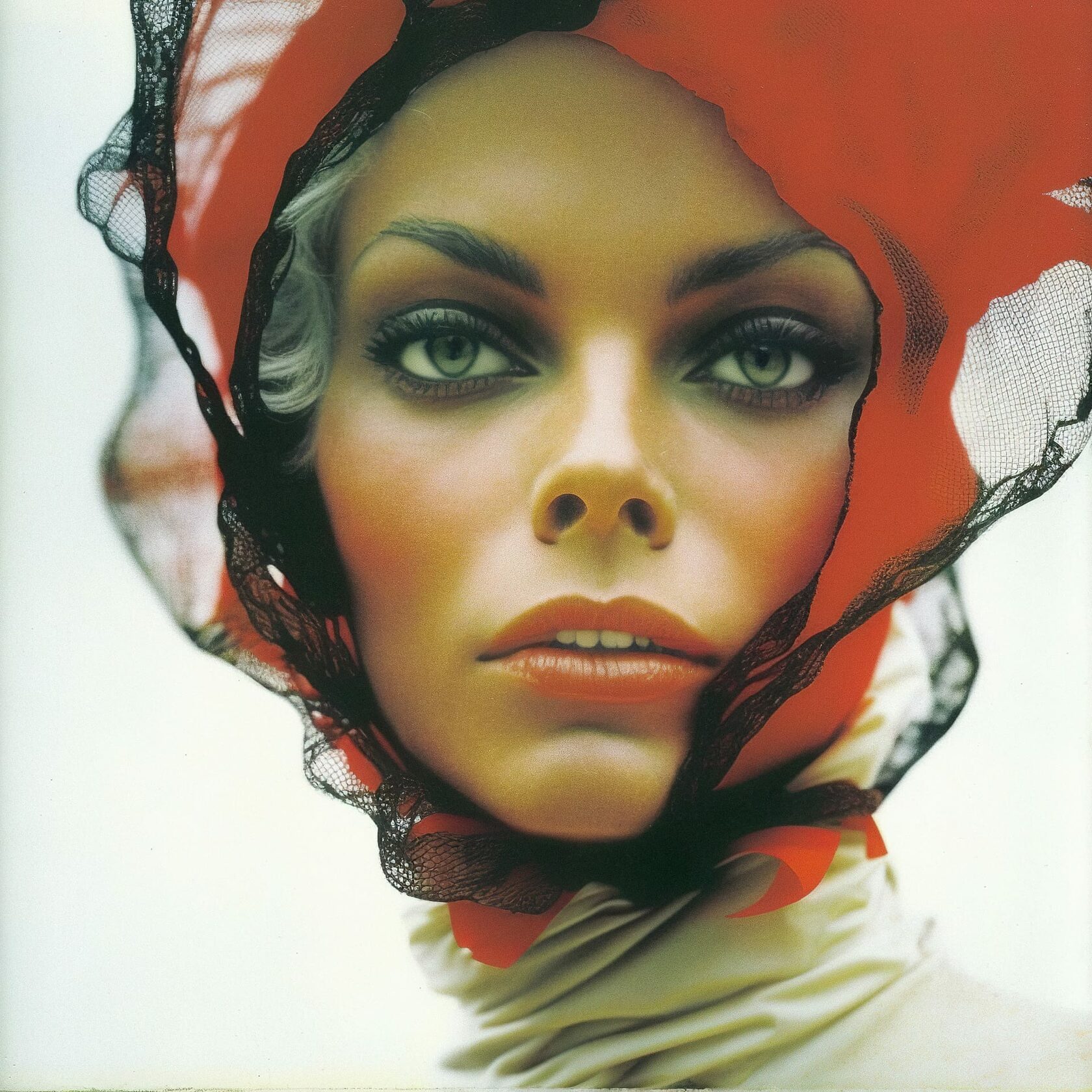 Midjourney prompt engineering for photography, showcasing techniques in styling, lighting, and composition. Image by Bert Stern --v 4.