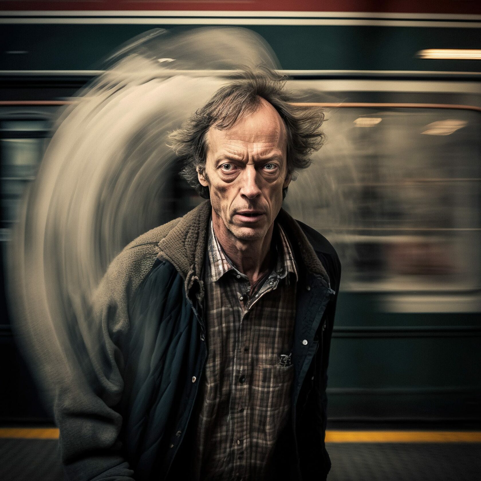 Midjourney prompt for capturing motion in photography. Fast shutter speed technique, dynamic composition, V4 features.