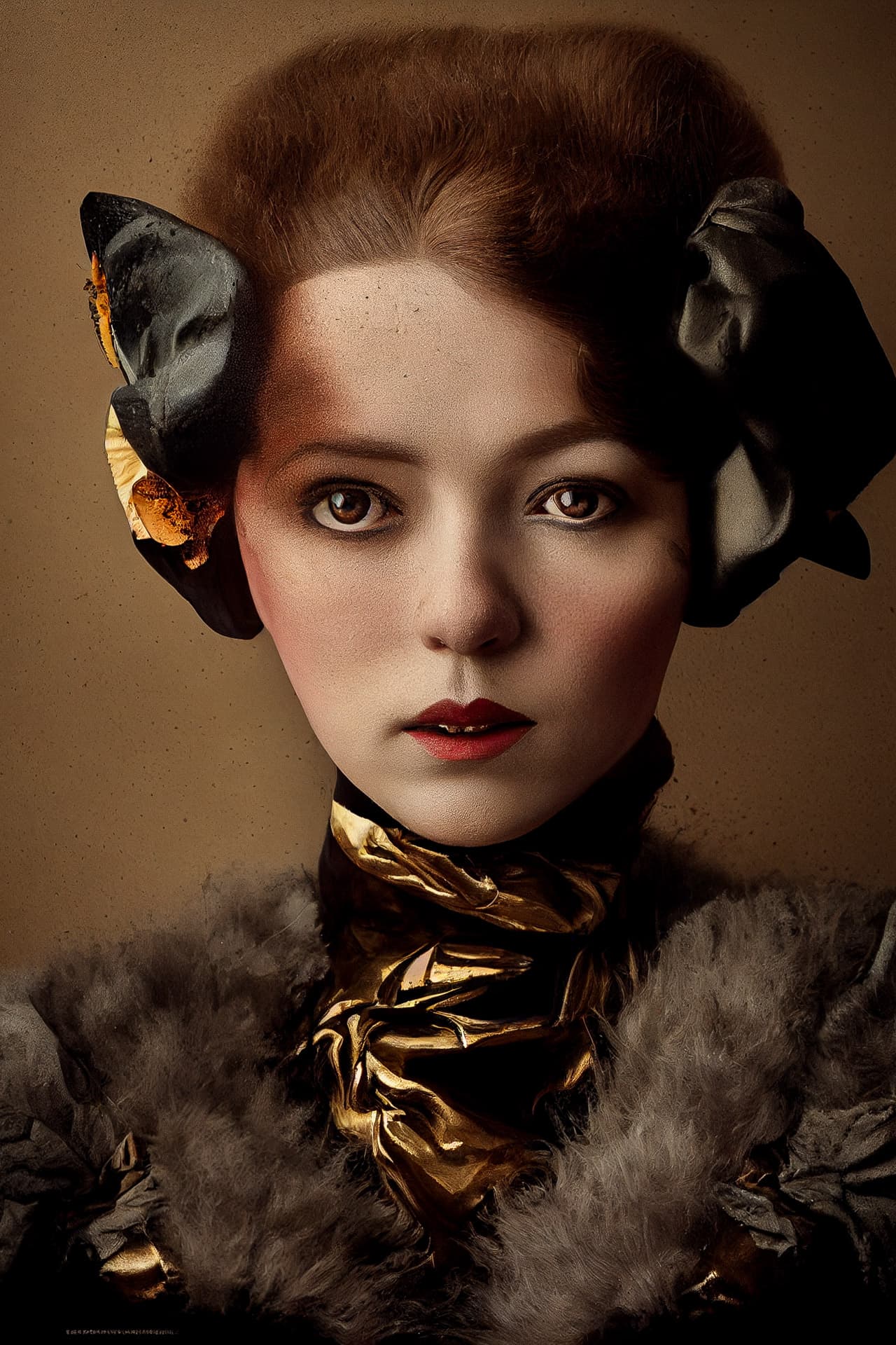 Portrait of girl by Sacha Goldberger using Midjourney prompt variations --test --creative for image enhancement.