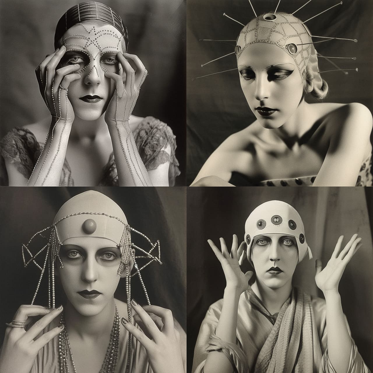 Midjourney prompt for photorealistic portraits inspired by Claude Cahun, showcasing artistic styles and detail accuracy in V5.