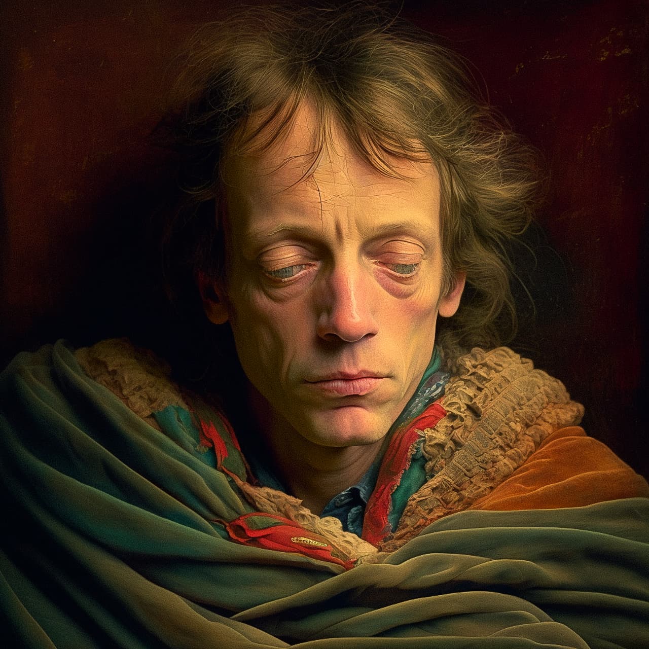 Midjourney prompt showcasing photorealism in portraiture, emphasizing detail accuracy and artistic styles, by Samuel Melton Fisher --v 4.