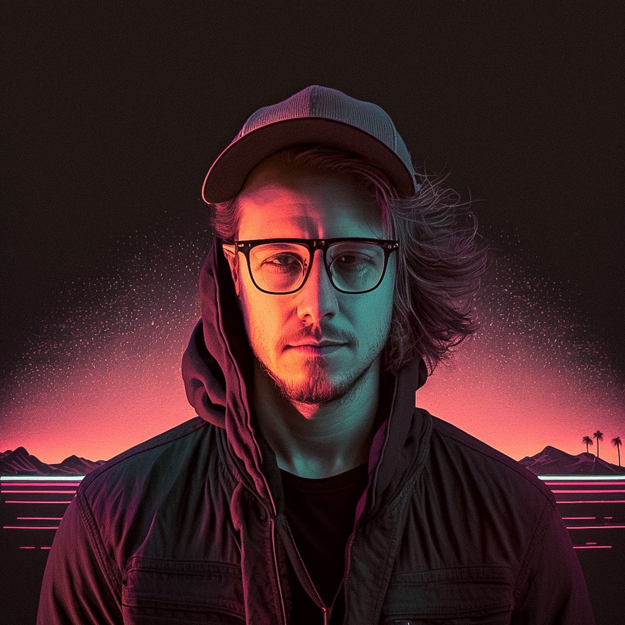 Midjourney prompt in Synthwave style --v 5, showcasing photorealism and detail accuracy in AI-generated images.