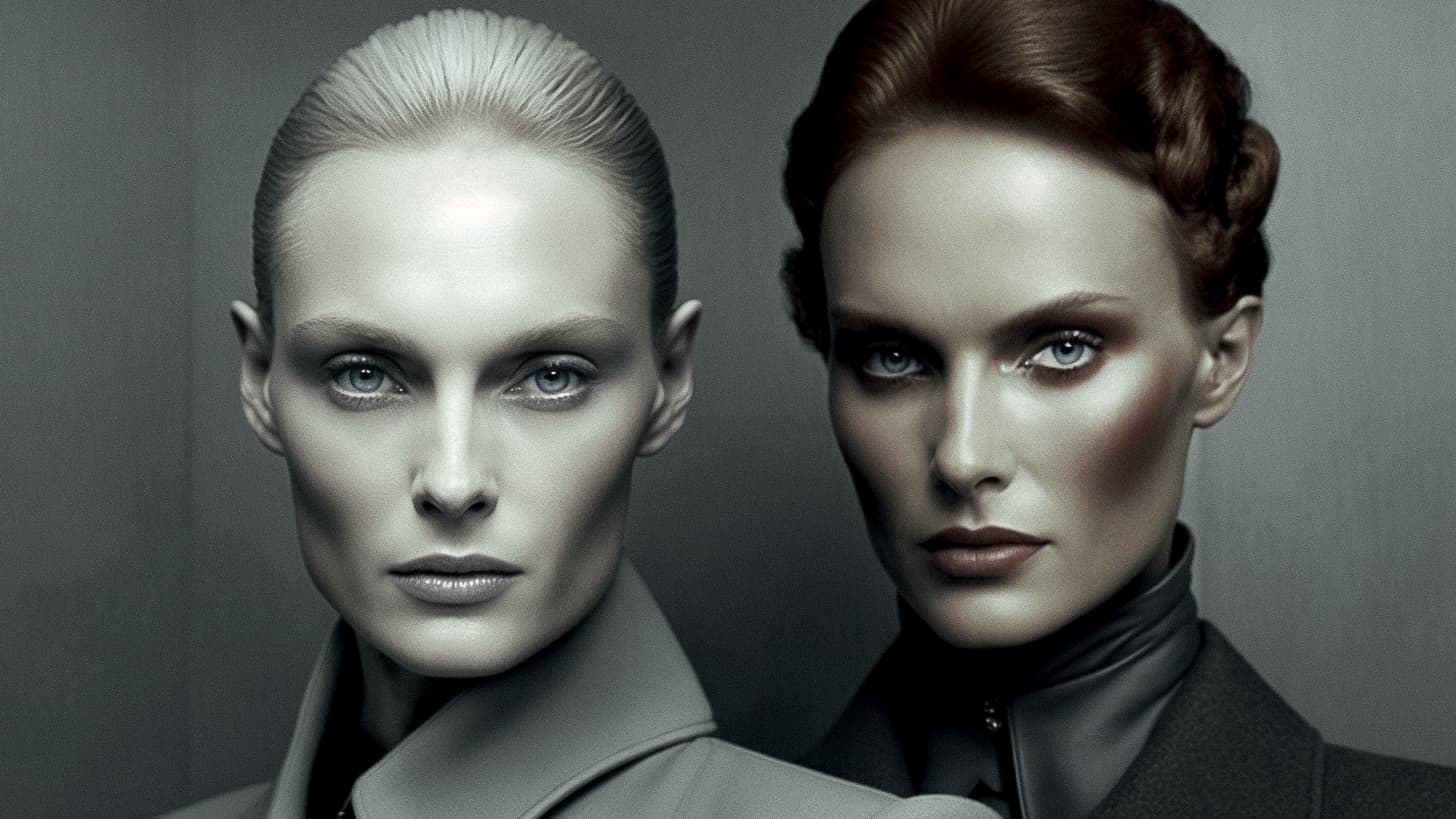 Midjourney prompt for photorealistic portrait, showcasing detail accuracy and stylistic range, inspired by Steven Klein --v 4.