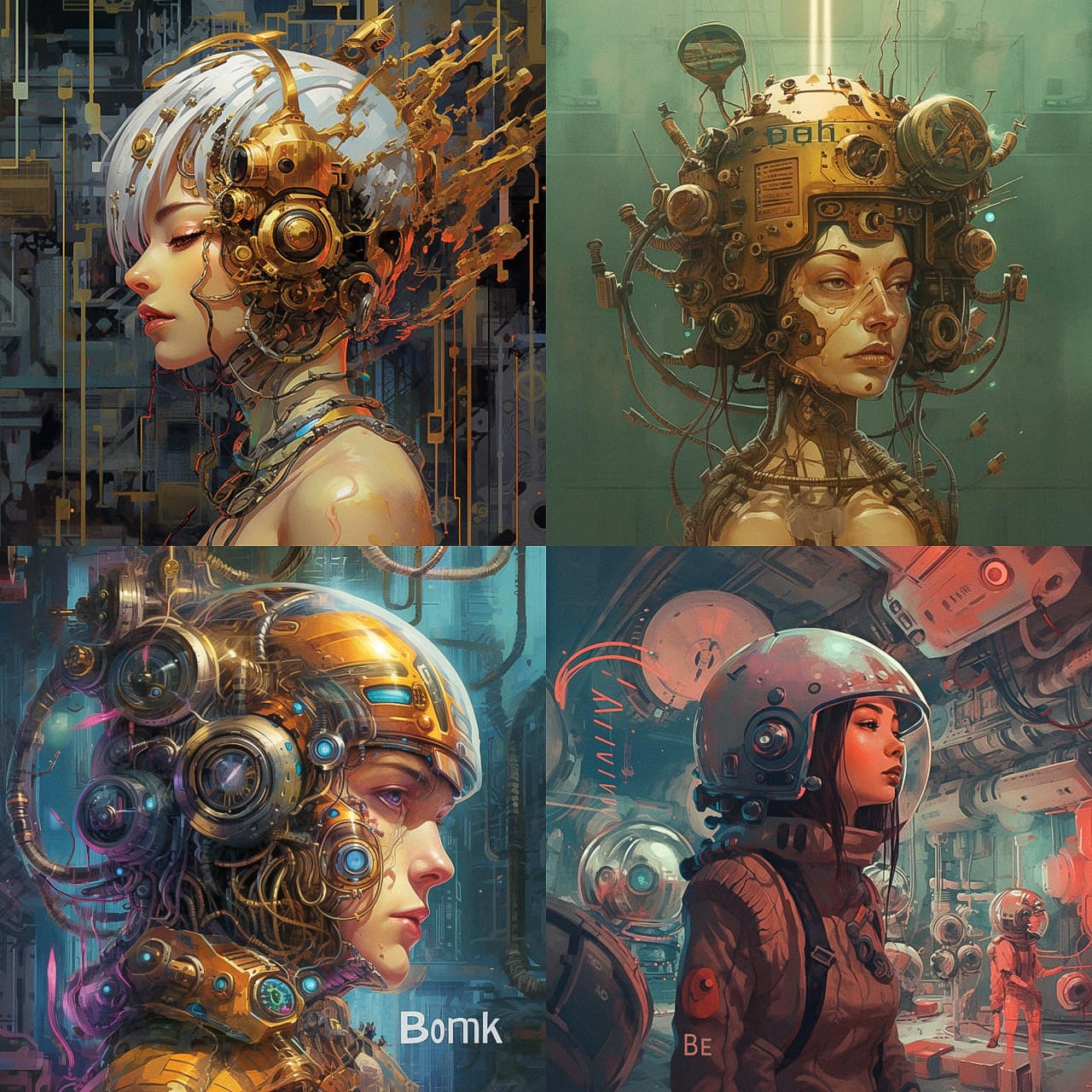 Biopunk art featuring Midjourney V5.1 prompt examples showcasing photorealism, coherence, and artistic styles.