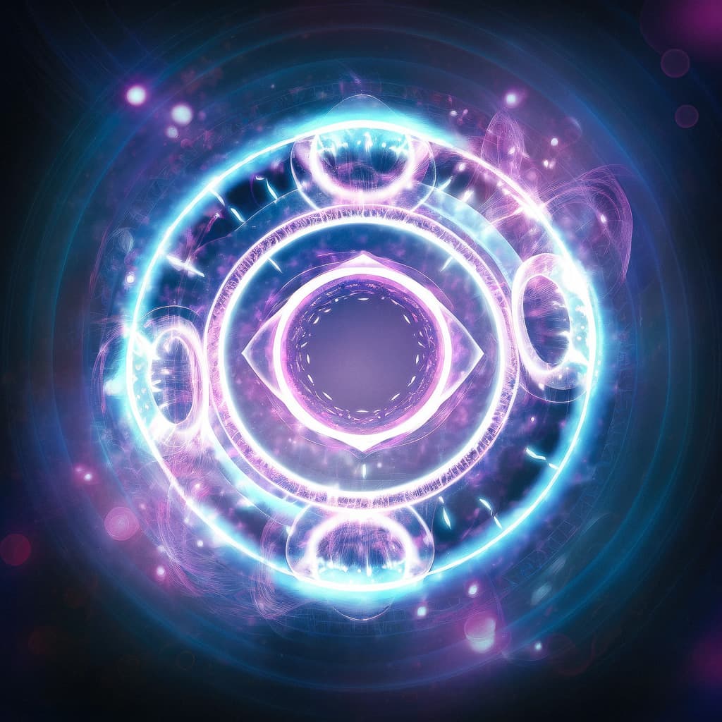 Magical circle generated using Midjourney prompt techniques, showcasing Niji 5's anime aesthetics and digital art styles.