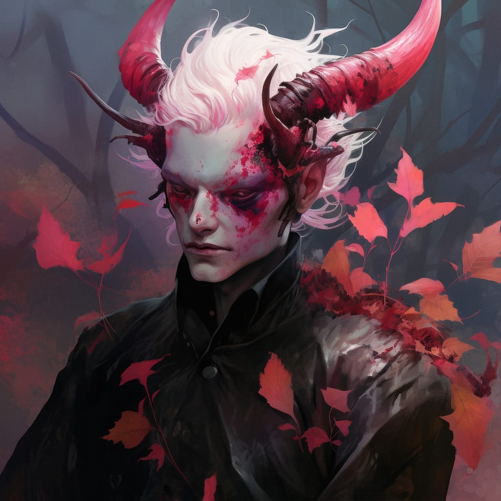 Chernobog character design using Midjourney prompt with /tune command, showcasing unique style and visual elements.