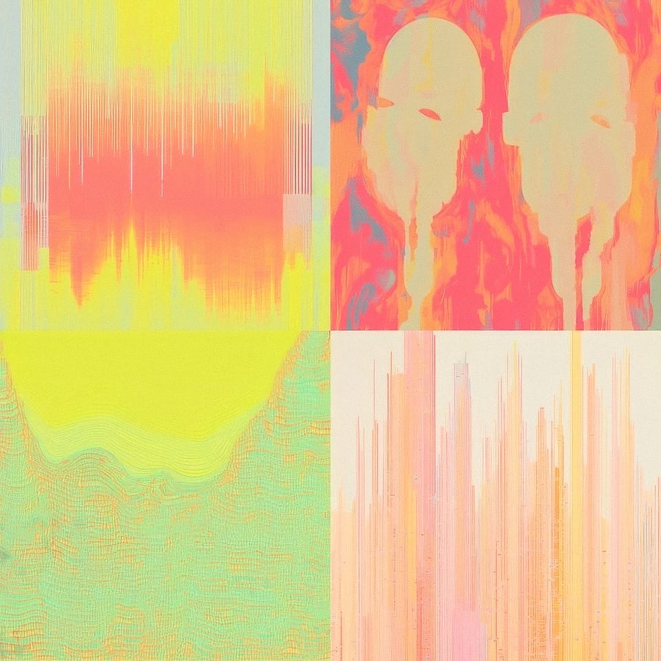 Midjourney prompt showcasing abstract art styles with vibrant colors and patterns, illustrating unique style generation techniques in Version 5.2.