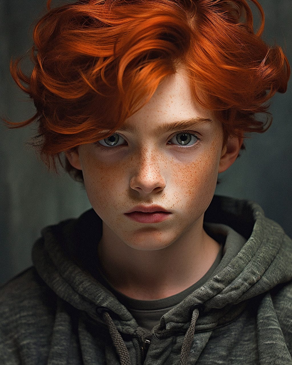 Midjourney prompt techniques for generating portraits, focusing on text prompts, image prompts, and prompt complexity. Redhead boy --v 5.2.