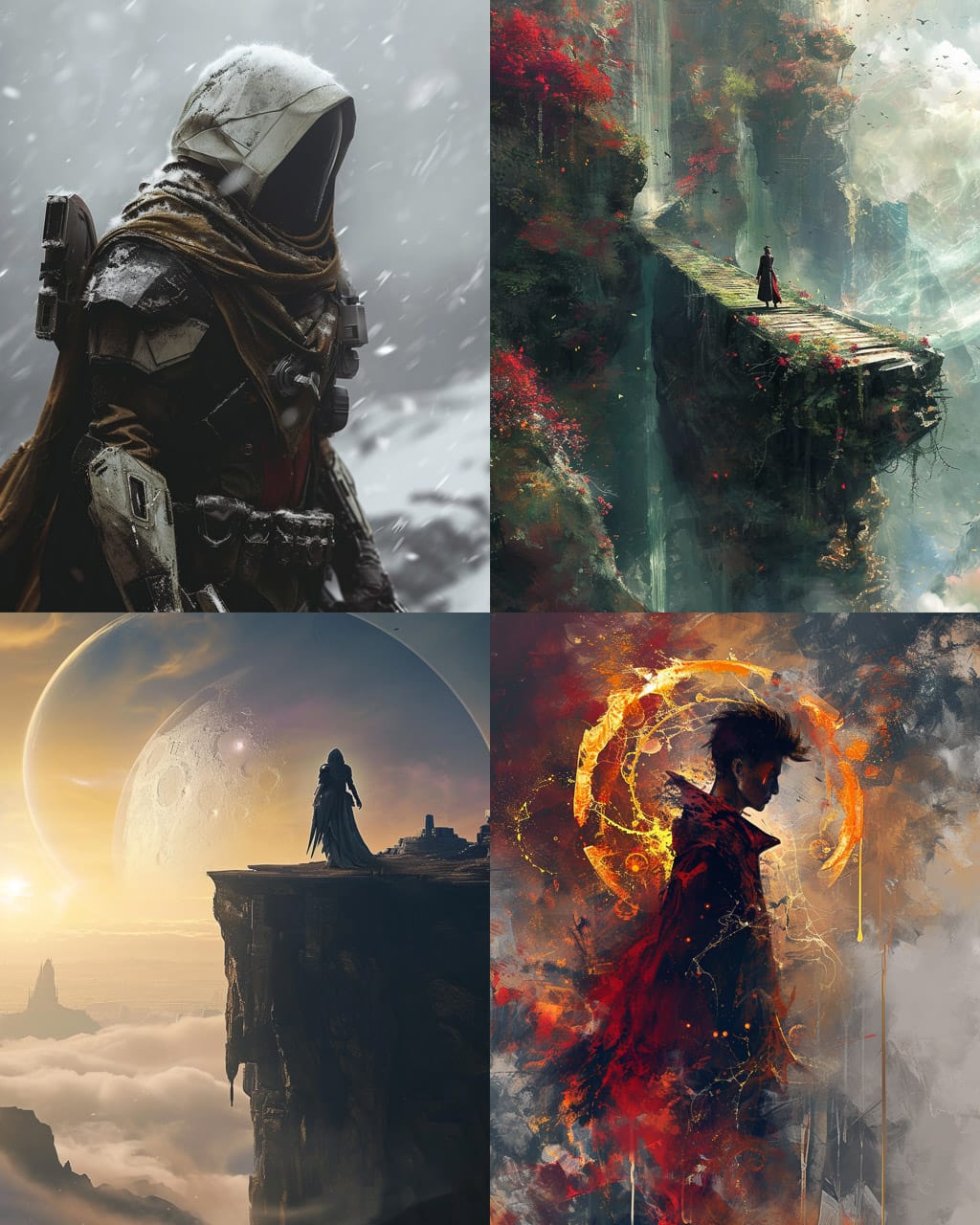 Midjourney V6 prompt showcasing hyperrealism, unconventional composition, artistic styles, and new upscalers in diverse visual outcomes.