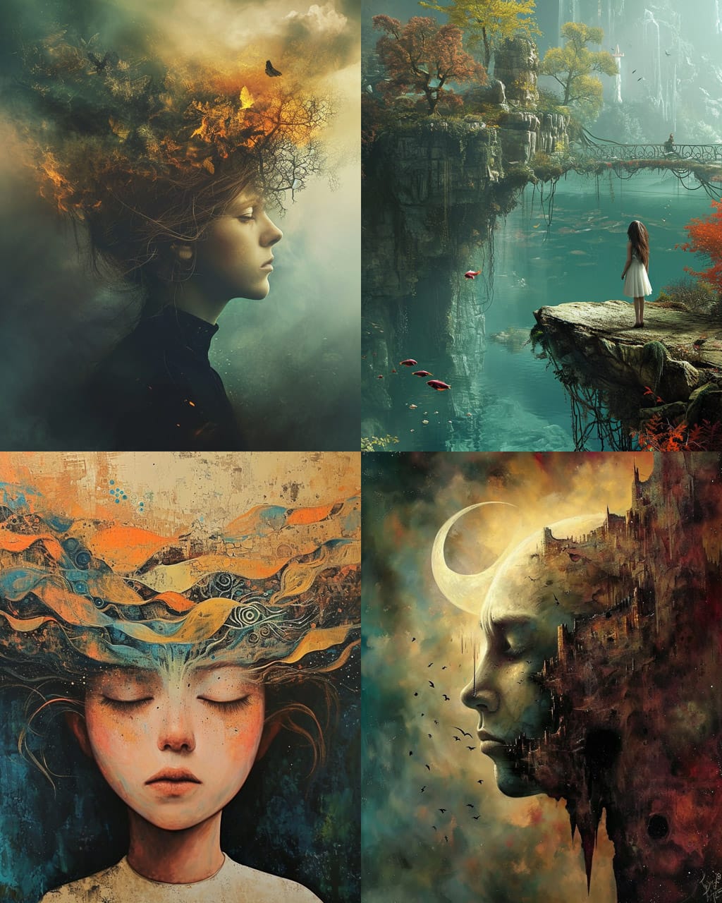 Midjourney prompt showcasing hyperrealism, artistic styles, unconventional composition, and text addition in V6.0.