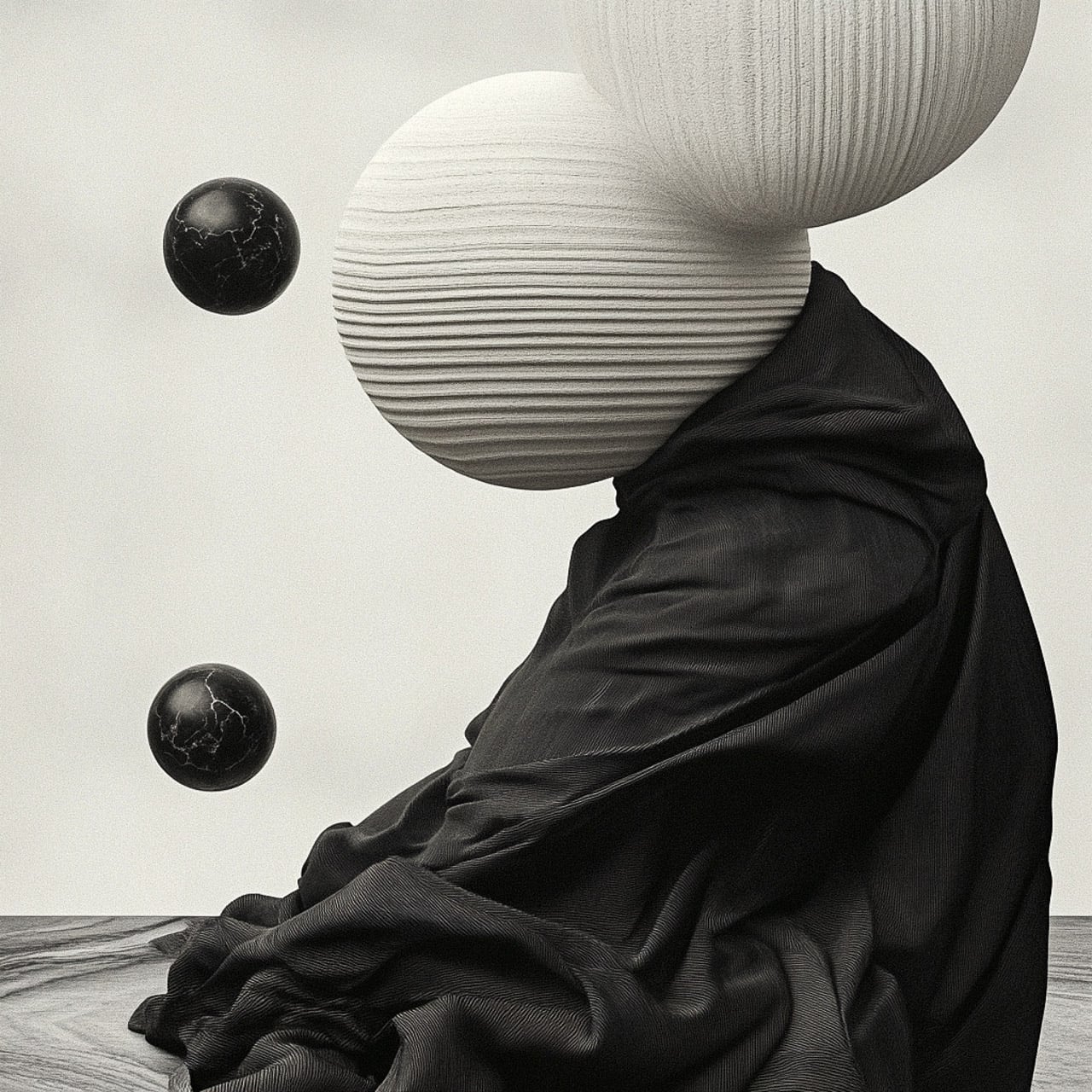 Abstract 3D render using Midjourney prompt with SREF code for unique visual styles.