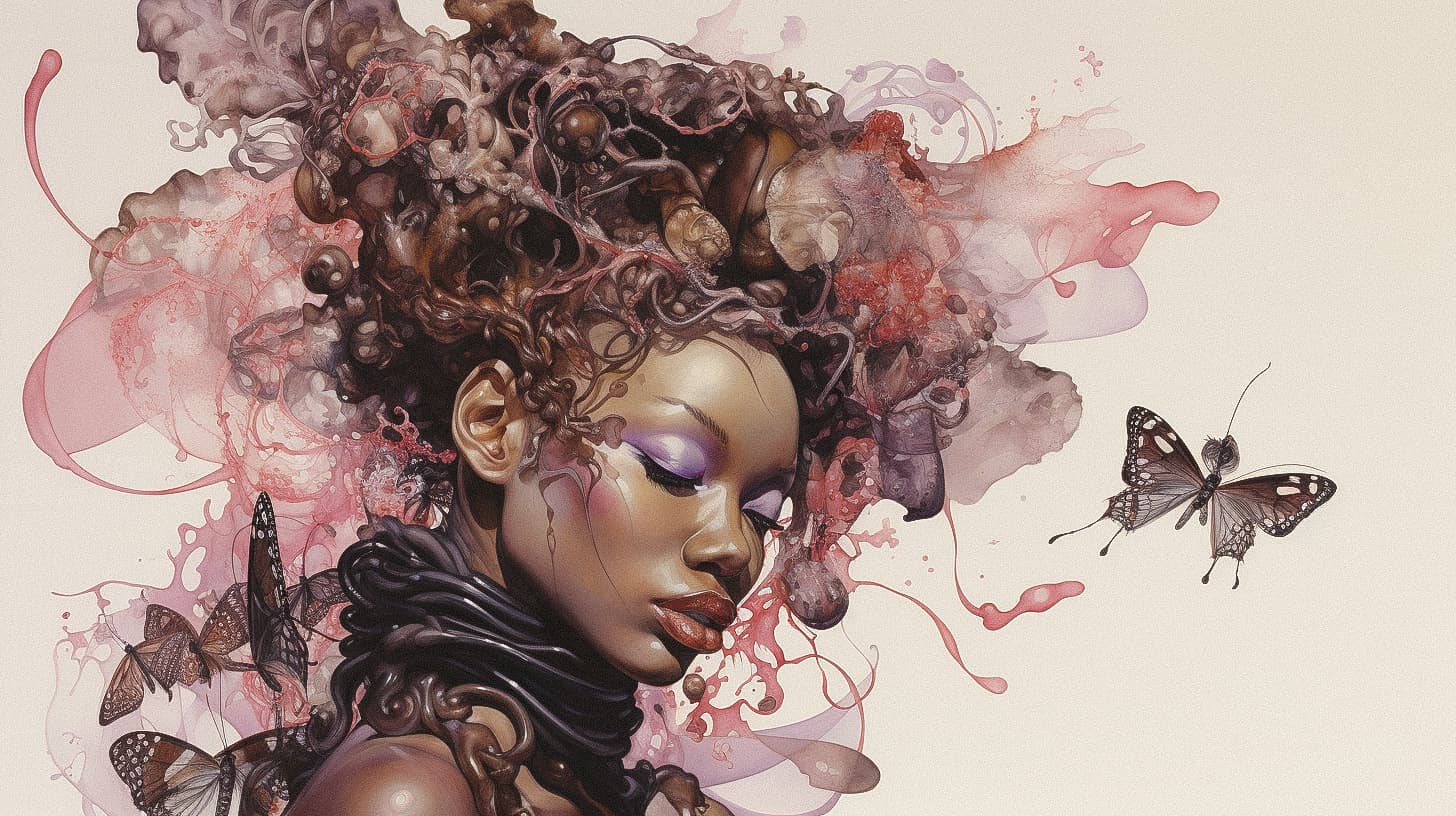 Wangechi Mutu Midjourney AI Style Tested! | Andrei Kovalev's Midlibrary