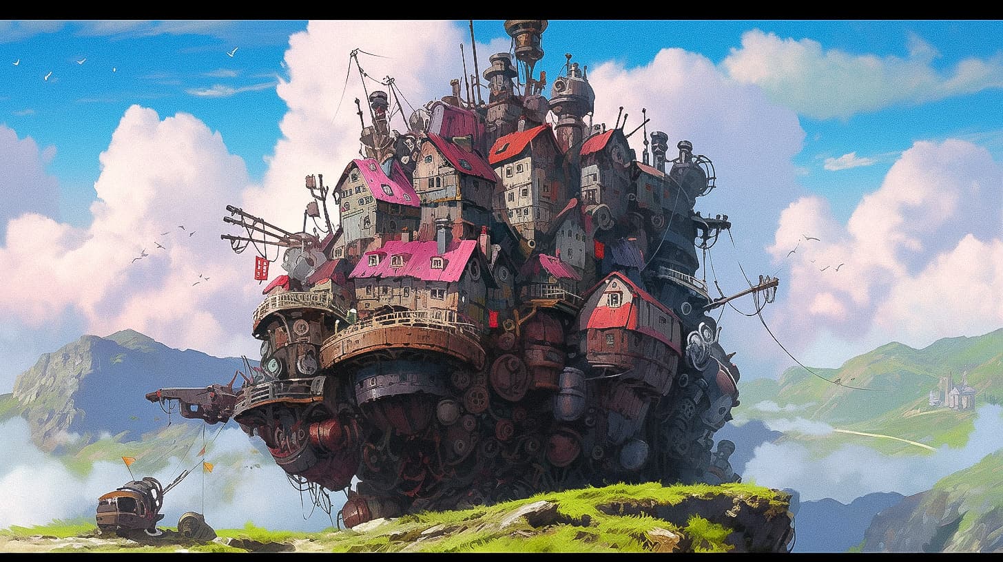 Howl's Moving Castle Midjourney style | Andrei Kovalev's Midlibrary