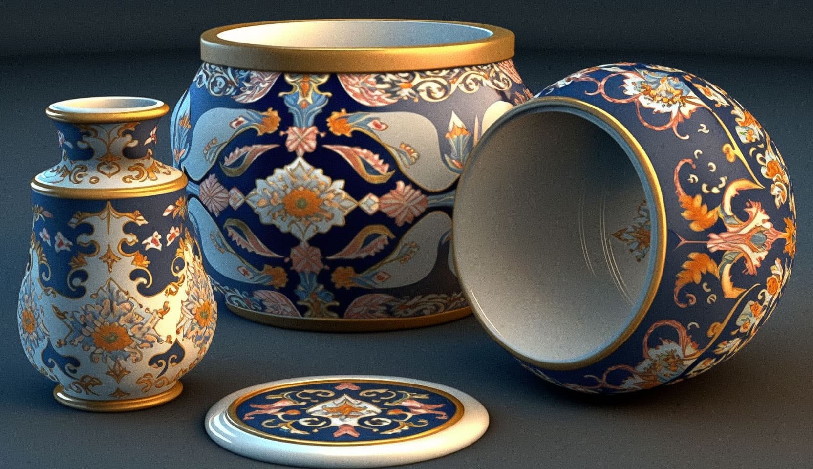 Cibulak porcelain Midjourney style | Andrei Kovalev's Midlibrary