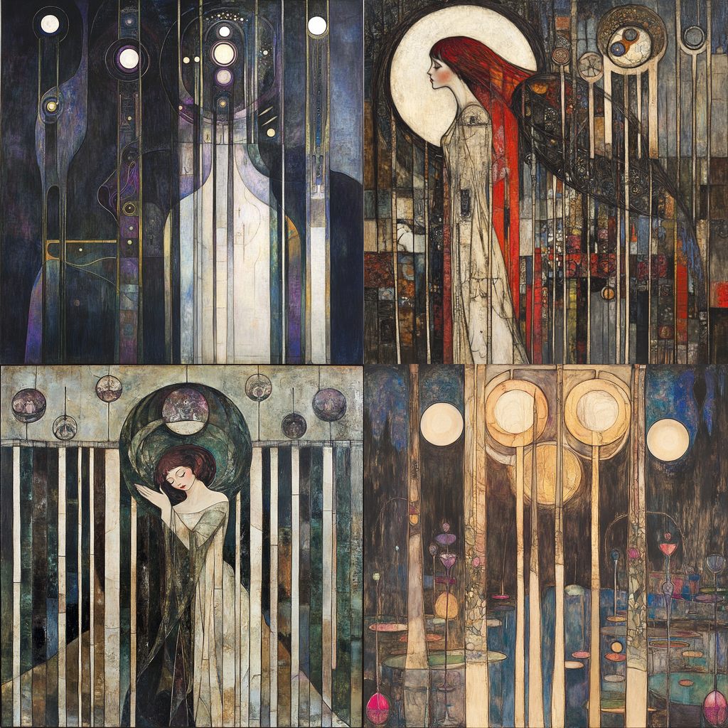Margaret Macdonald Mackintosh Midjourney style | Andrei Kovalev's