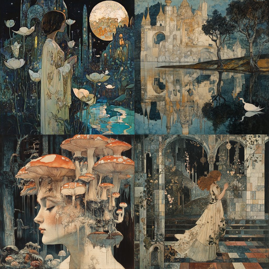 Gustav-Adolf Mossa Midjourney style | Andrei Kovalev's Midlibrary