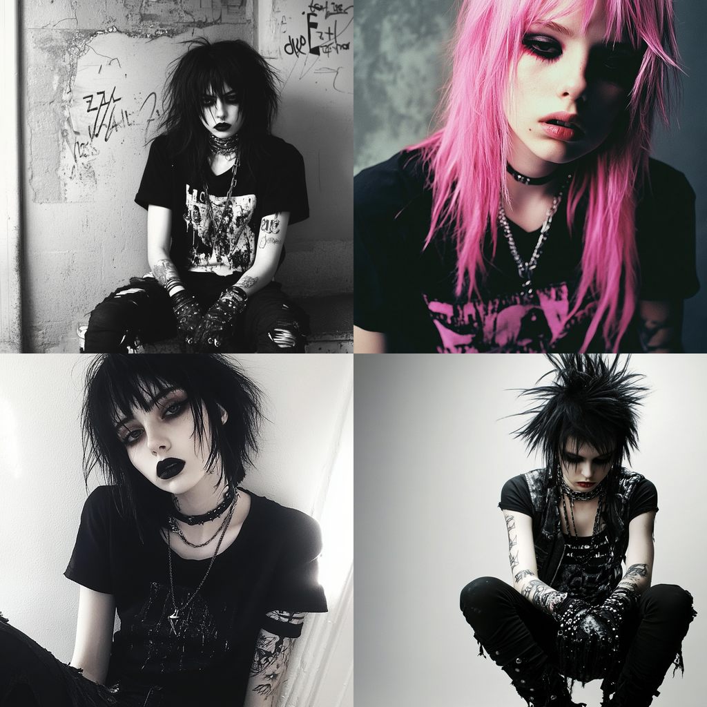 Emo fashion Midjourney style | Andrei Kovalev's Midlibrary