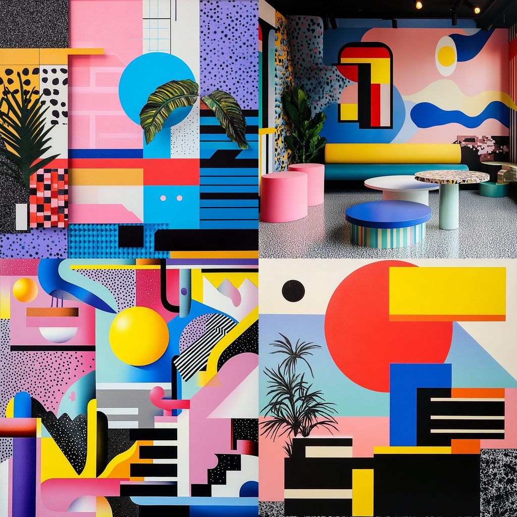 Memphis design Midjourney style | Andrei Kovalev's Midlibrary
