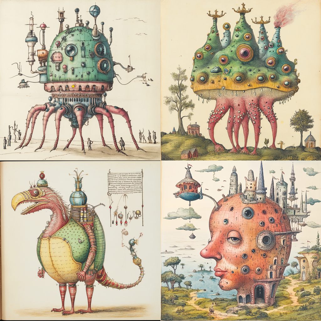 Codex Seraphinianus Midjourney style | Andrei Kovalev's Midlibrary