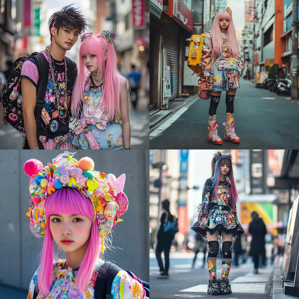 colorful_style୨୧⋆* Harajuku fashion Midjourney style | Andrei Kovalev's Midlibrary