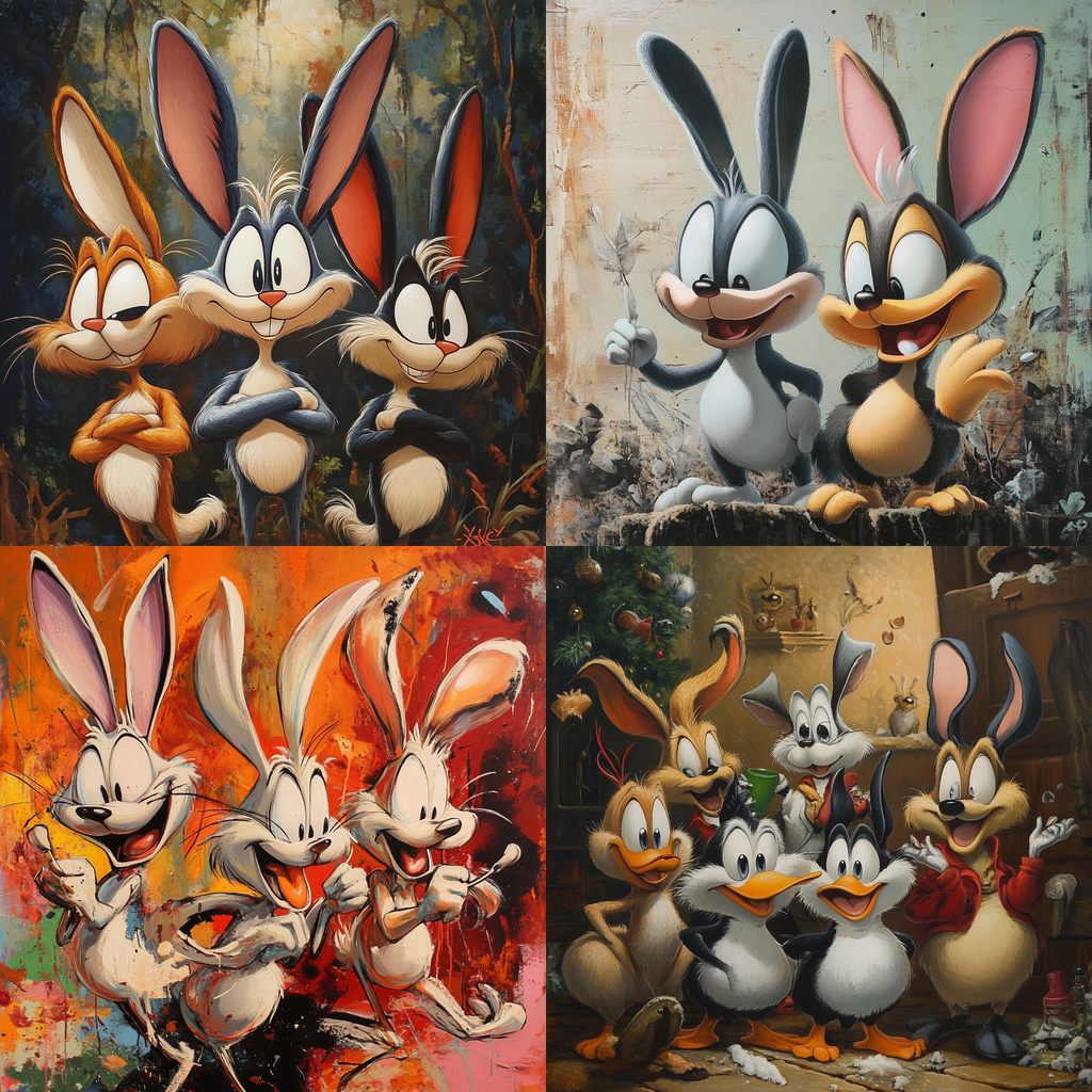 Looney Tunes Midjourney style | Andrei Kovalev's Midlibrary