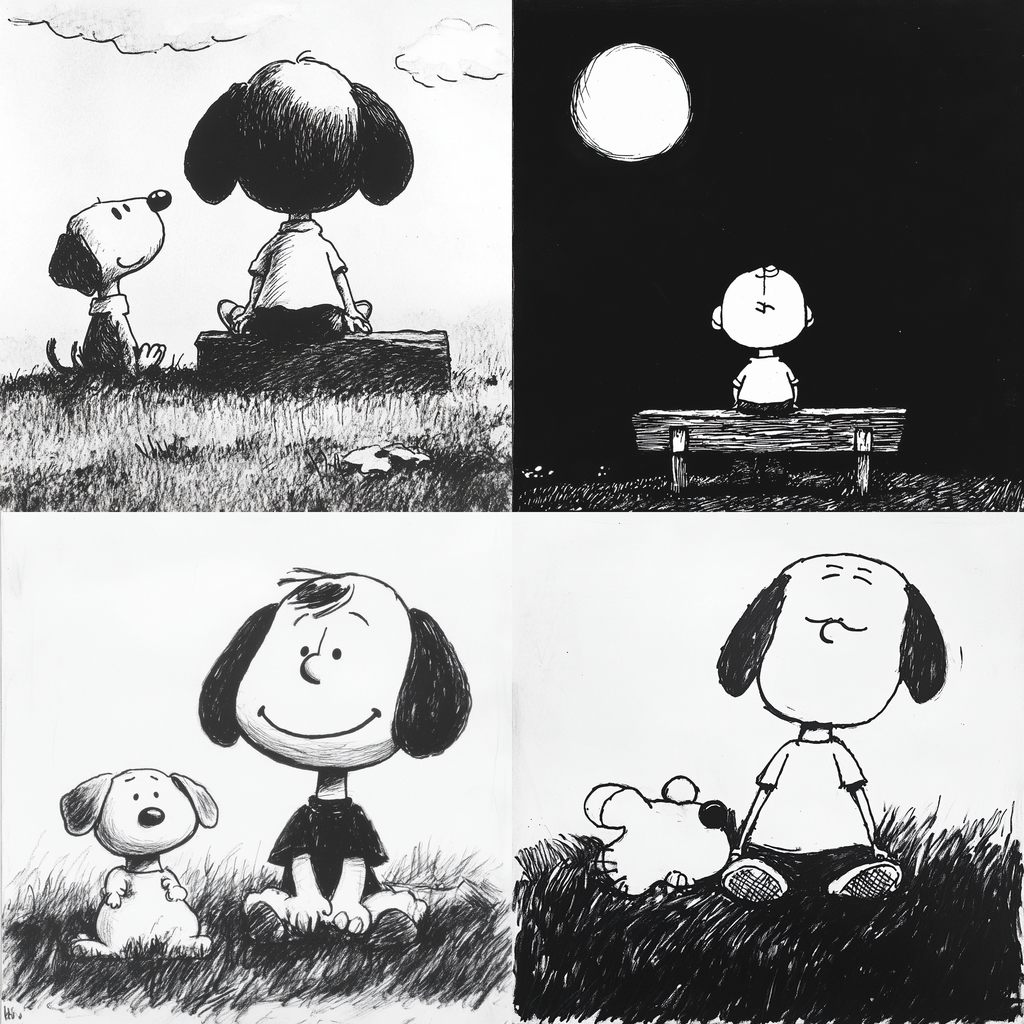 Charles Schulz Midjourney style | Andrei Kovalev's Midlibrary