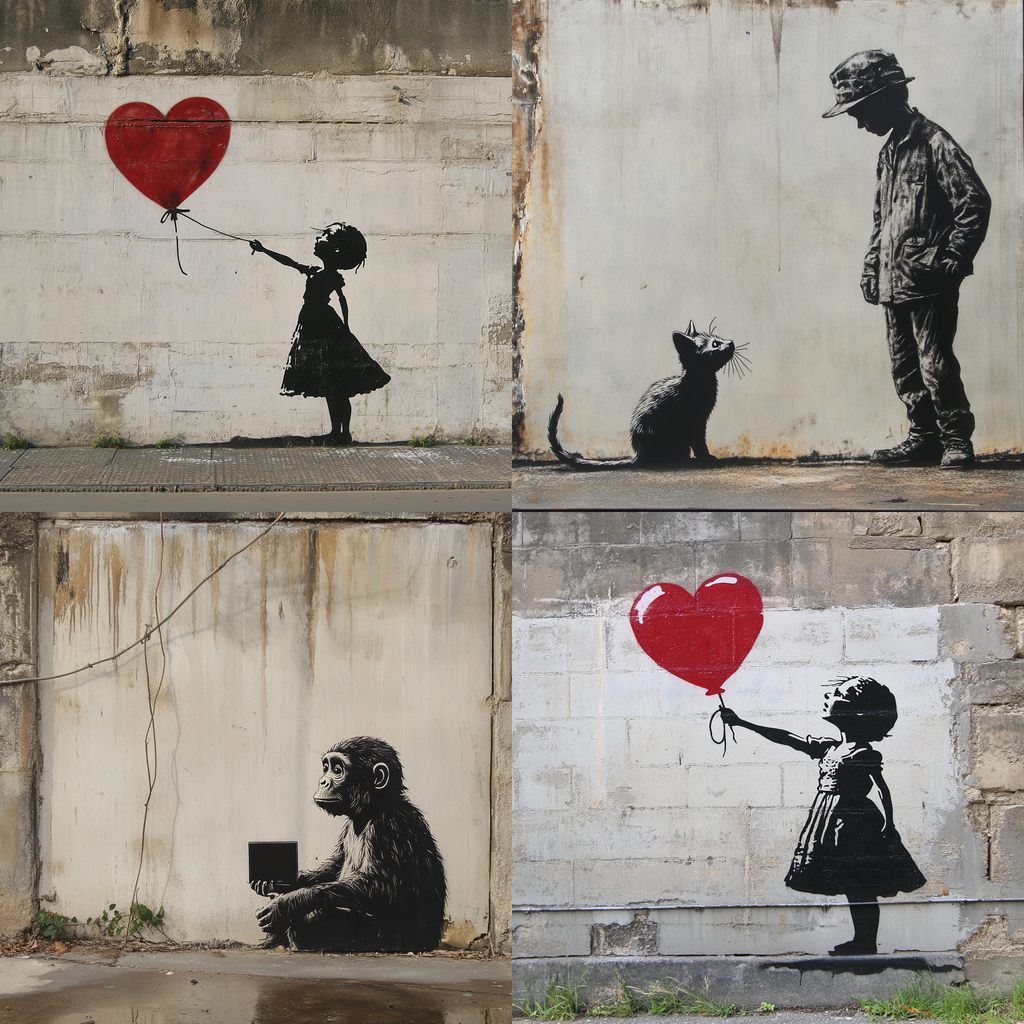 Banksy Midjourney style | Andrei Kovalev's Midlibrary