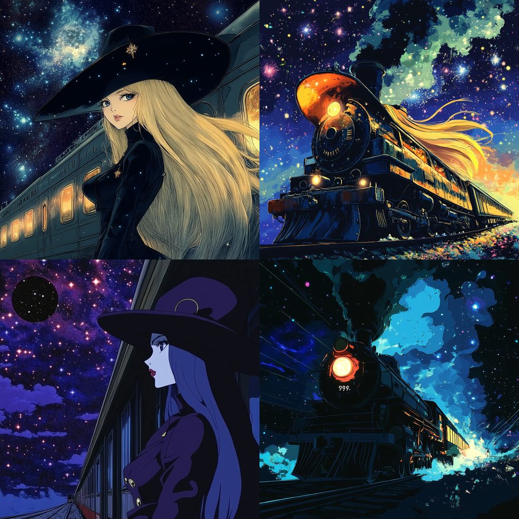 Galaxy Express 999 Midjourney style | Andrei Kovalev's Midlibrary