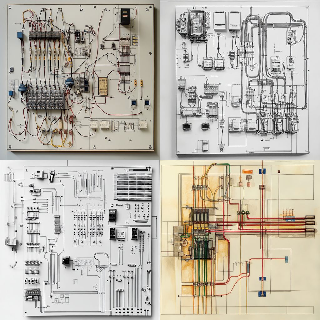 Electrical layout Midjourney style | Andrei Kovalev's Midlibrary