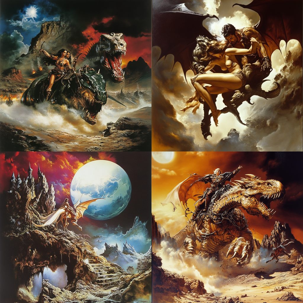 Boris Vallejo Midjourney style | Andrei Kovalev's Midlibrary