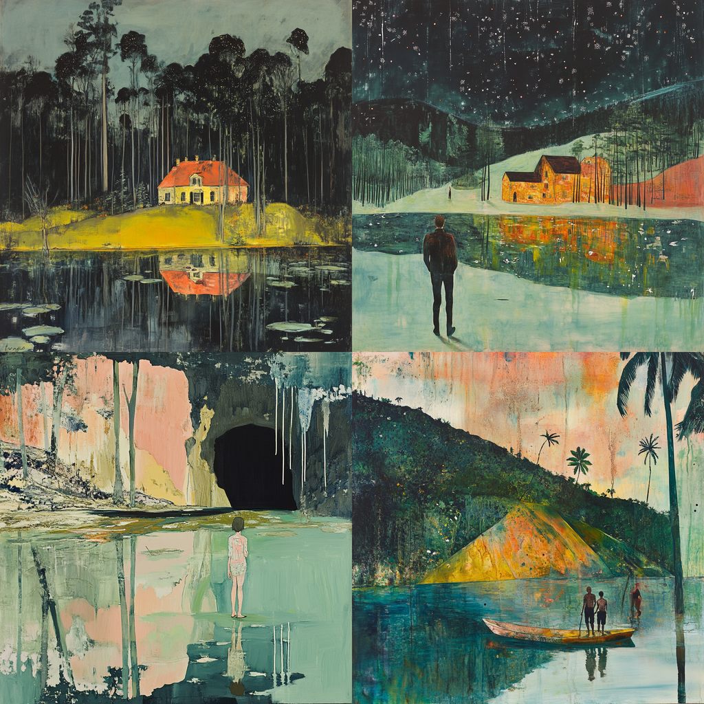 Peter Doig Midjourney style | Andrei Kovalev's Midlibrary