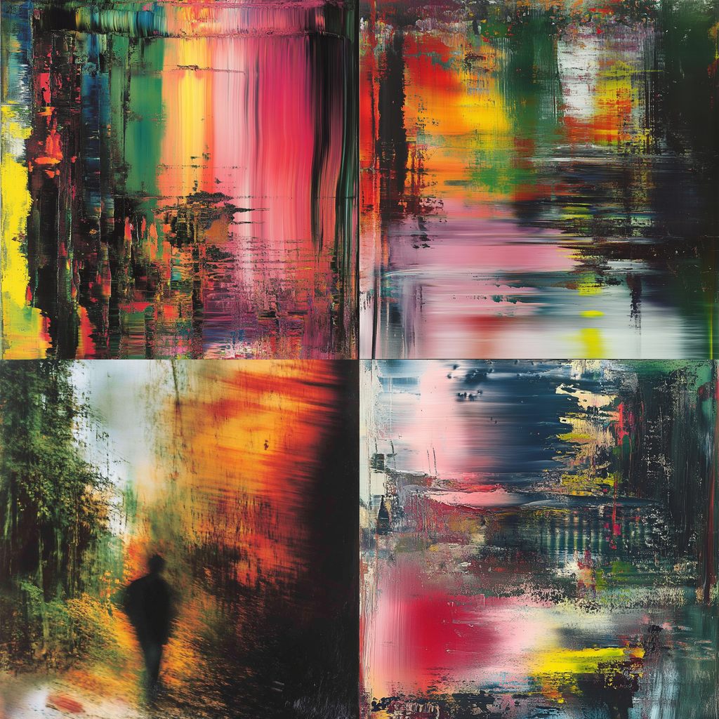 Gerhard Richter Midjourney style | Andrei Kovalev's Midlibrary