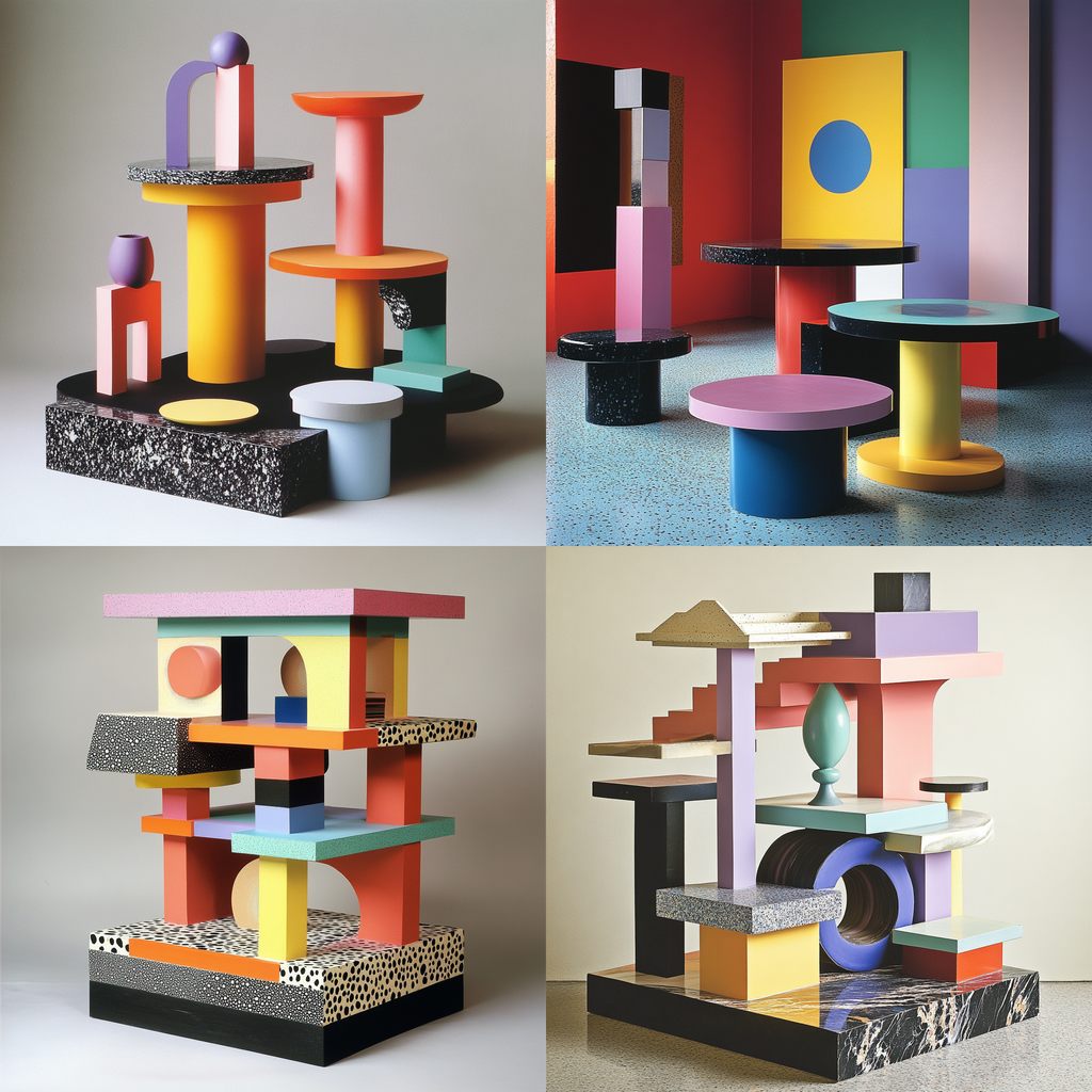 Ettore Sottsass Midjourney style | Andrei Kovalev's Midlibrary