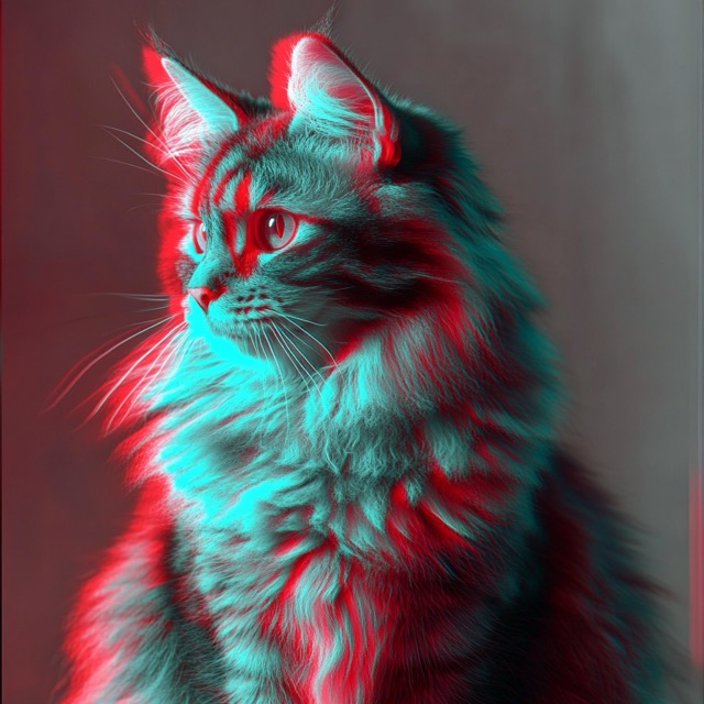 Anaglyph Midjourney AI style | Artistic Techniques | Midlibrary
