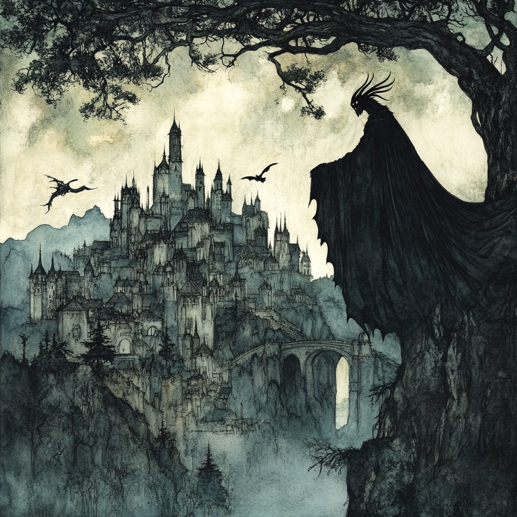 Arthur Rackham Midjourney AI style | Illustrators | Midlibrary